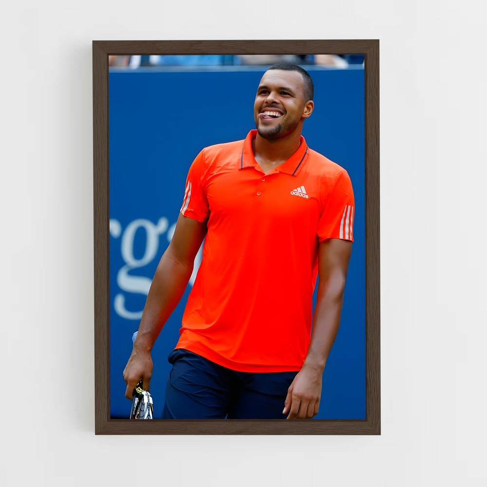 Poster Jo-Wilfried en Sourire – affiche Tennis (vue 5)